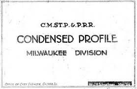 Milwaukee Road Milwaukee Division Track Chart 1954 Pdf On