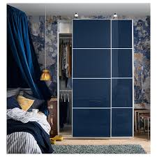 Ikea Pax Wardrobe White Hokksund High Gloss Black Blue Dark Blue Ikea Pax Pax Wardrobe Ikea Pax Wardrobe