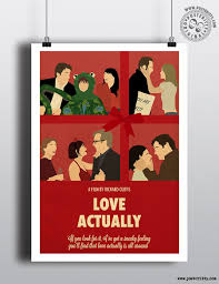 Love Actually Minimalist Christmas Movie Poster Posteritty Love Actually Christmas Movies Movie Posters Minimalist