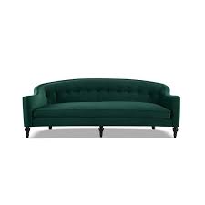 Deck out your living and lounge spaces in a novelty flair with this stunning mid century sofa. Stewart Modern Button Tufted Curved Sofa Evergreen 63780 3 893