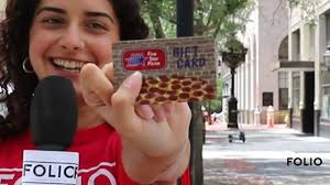 Folio Summer Street Team: Pizza Giftcard Giveaway