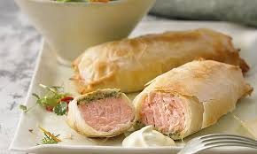 Feine Lachs Packchen Rezept Filoteig Rezepte Lachs Im Blatterteig