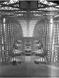 Some Of The First Vehicles Across The Sydney Harbour Bridge 20 March 1932 Photographer Sam Hood Harbor Bridge Sydney Harbour Bridge New South Wales