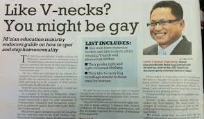 The minister administers the portfolio through the ministry of education. Malaysian Education Ministry Releases Hysterically Stereotypical Guidelines For Parents Looking To Detect Homosexual Symptoms In Their Children