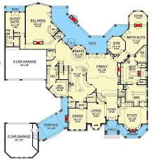 Plan 36353tx 2 Story Ceilings Abound Luxury House Plans House Plans One Story Monster House Plans