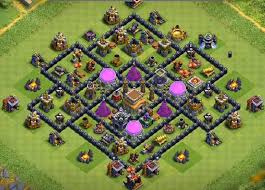 Looking at the second war base, this layout will surely trick your opponent's troops! 30 Best Th8 Farming Base Links 2021 New Anti Everything Trophy Base Farm Clash Of Clans Gems