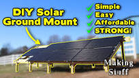 DIY Solar Panel Ground Mount - Easy & Affordable