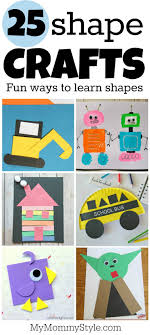 He would find this activity the fun out of all shape activities for toddlers because it involves human emotions and children are keen observers of. 25 Shape Crafts My Mommy Style