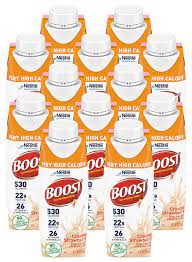 Buy Boost Very High Calorie Nutritional Drink Creamy Strawberry Made With Natural Strawberry Flavor No Artificial Flavors Colors Sweeteners 8 Fl Oz Pack Of 12 Online In Taiwan B099klz25b