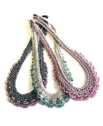 Check spelling or type a new query. Gatsby Necklace Pattern Bead Knit Necklace With Button Etsy