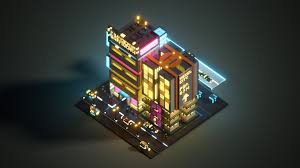 Over the years voxel art has expanded from being used for simple block structures like castles and houses, to include complex models such as cars, tree, animals and even characters. Voxel Art Marika Wei