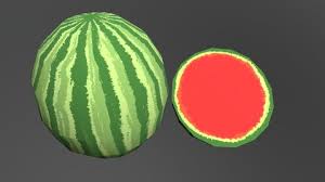 Watermelon Low Poly Vivek Kotadiya On Artstation At Https Www Artstation Com Artwork Xxrw4 Watermelon Low Poly Low Poly Models