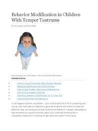 This list is a little different because some of these are activities are designed for parents to do with your toddler to keep them for this activity, i took a block of styrofoam and had my toddler use a toy hammer to poke in golf tees. Behavior Modification In Children With Temper Tantrums Cognitive Behavioral Therapy Anger