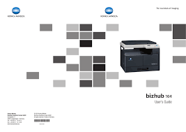 Find everything from driver to manuals of all of our bizhub or accurio products. Konica Minolta 164 User Manual Manualzz