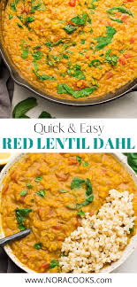 Quick Easy Red Lentil Dahl Nora Cooks In 2020 Lentil Recipes Easy Red Lentil Recipes Lentil Recipes Indian
