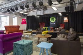 Office Tour Spotify Offices London Coworking Space Office Decor Interior Fit Out