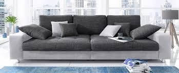 Pflegeleichter nubukstoff in farbe elfenbein. Nova Via Big Sofa Wahlweise Mit Kaltschaum 140kg Belastung Sitz Und Rgb Led Beleuchtung Online Kaufen Otto