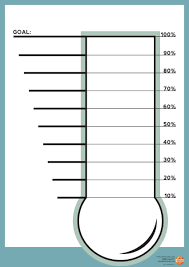 Goal Thermometer Chart From Davincibg Com Americas
