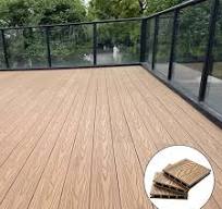 146×24mm Classic Embossing Square Hole Wood Plastic Composite Flooring Waterproof Anti-UV Outdoor Garden WPC Decking