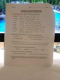 Covers electron configurations and valence electron for the first 20 atoms. Solved Block Chemistry I Name Worksheet 3 Electronconf Chegg Com