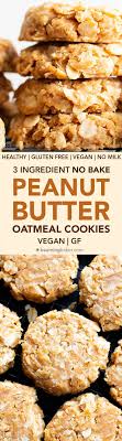 Gluten Free No Bake Peanut Butter Cookies I Think I Ll Try Nutella Though Since St Baking Recipes Uk Healthy Oatmeal Cookies Gluten Free Peanut Butter Cookies