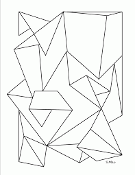 Free geometric coloring pages for adults » simple geometric coloring pages for adults Black And White Geometric Coloring Page Coloring Home