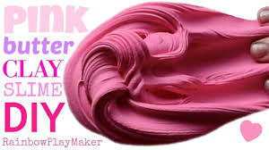 Diy Easy Pink Butter Slime Recipe Simple Milky Slime Clay Mixing Butter Slime Recipe Butter Slime Diy Slime Recipe