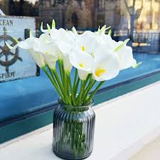 We did not find results for: Amazon Com Amajoy 24pcs White Calla Lily Bridal Wedding Bouquet Latex Real Touch Artificial Flower Home Party Decoration Home Kitchen