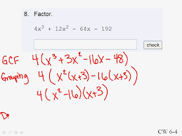 Unfortunately most polynomials with real coefficients do not have rational roots. Cw 6 4 8 Factoring Cubic Polynomials Youtube