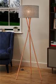 Next Tripod Floor Lamp Copper Floor Standing Lamps Floor Lamps Living Room Free Standing Lamps