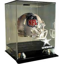 Dallas Cowboys Nfl Floating Mini Helmet With Case Hsn Helmet Football Helmets Display Case