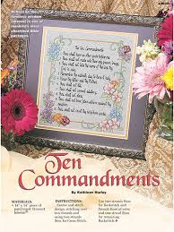 Cotton or metallic threads are used in it. Counted Cross Stitch Patterns Ten Commandments Cross Stitch Pattern