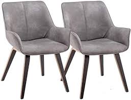 Yeefy Gray Leather Contemporary Living Room Chairs With Arms Upholstered Accent Chai Upholstered Accent Chairs Contemporary Living Room Chairs Accent Chair Set