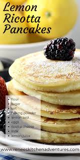 Homemade Lemon Ricotta Pancakes In 2020 Best Breakfast Recipes Ricotta Pancakes Yummy Healthy Breakfast