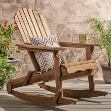 Malibu Acacia Wood Adirondack Rocking Chair Natural Christopher Knight Home In 2020 Adirondack Rocking Chair Rocking Chair Wood Rocking Chair