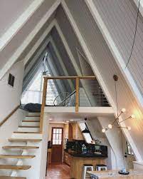 22 Clever Loft Stair For Tiny House Ideas Aframehome Tiny House Cabin Tiny House Interior Design A Frame House