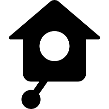 Download Vintage Bird House Clock Vector Svg Icon Svg Repo