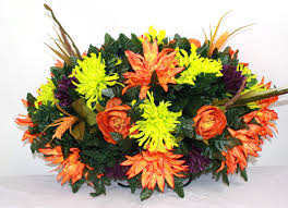 Silk flowers are a fabulous choice for all occasions and recipients. Xl Fall Artificial Silk Flower Cemetery Tombstone Grave Saddle Home Decor Kolhergroup Artificial Flora