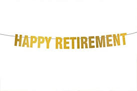 This special occasion deserves memorable party favors. Happy Retirement Banner Gold Banner Retirement Decorations Party Decorations Retirement Party Retirement Celebrations Funny Banner Party Supplies Celebrate Retirement Amazon In Home Kitchen