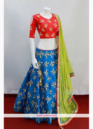 Blue And Red With Contrast Dupatta Designer Party Wear Lehenga Jf400669 Kid's dark green contrast lehenga designs 2019. blue and red with contrast dupatta designer party wear lehenga