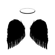 Black Angel Wings And Halo Vector Png And Jpgs Included Black Angel Wings Black Angels Angel Vector