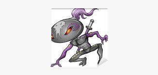 Cyborg Alien Ninja Warrior Robot Vector Wall Mural Ninja Alien 400x400 Png Download Pngkit