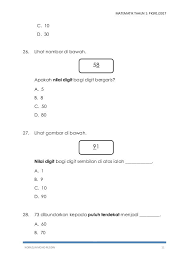 Layanan gratis google secara instan menerjemahkan kata, frasa, dan halaman web antara bahasa inggris dan lebih dari 100 bahasa lainnya. Matematik Tahun 1 Pksr 1 Kertas 1 2017 Math Math Equations