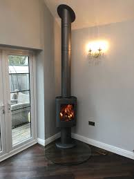 Contura 870 Woodburning Stove Log Burner Living Room Corner Wood Stove Wood Burning Stove Corner