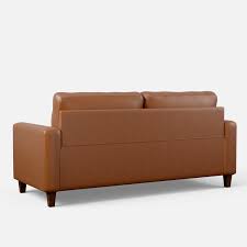 Maybe you would like to learn more about one of these? Buy Mayview Upholstered Square Arm Sofa With Buttonless Tufting Camel Faux Leather Online In Taiwan 421196676