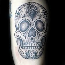 If you can dream it, we can tattoo it. 100 Sugar Skull Tattoo Designs For Men Cool Calavera Ink Ideas Sugar Skull Tattoos Skull Tattoo Sugar Skull Tattoo Design