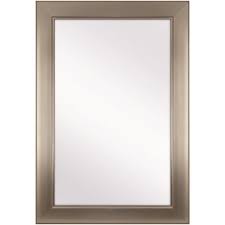 Love this gallery wall design. Home Decorators Collection Part 81156 Home Decorators Collection 24 In W X 35 In H Framed Rectangular Anti Fog Bathroom Vanity Mirror In Modern Nickel Vanity Mirrors Home Depot Pro