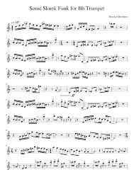 Some Skunk Funk Sheet Music For Trumpet Download Free In Pdf