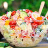 It's traditionally served on a lunch plate with the bold flavors of bbq. 3