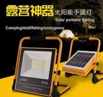 Portable Floodlight Rechargeable Led Strong Light Camping Tent Lamp Ip66  100w 200w 1000w Solar Flood Light Outdoor